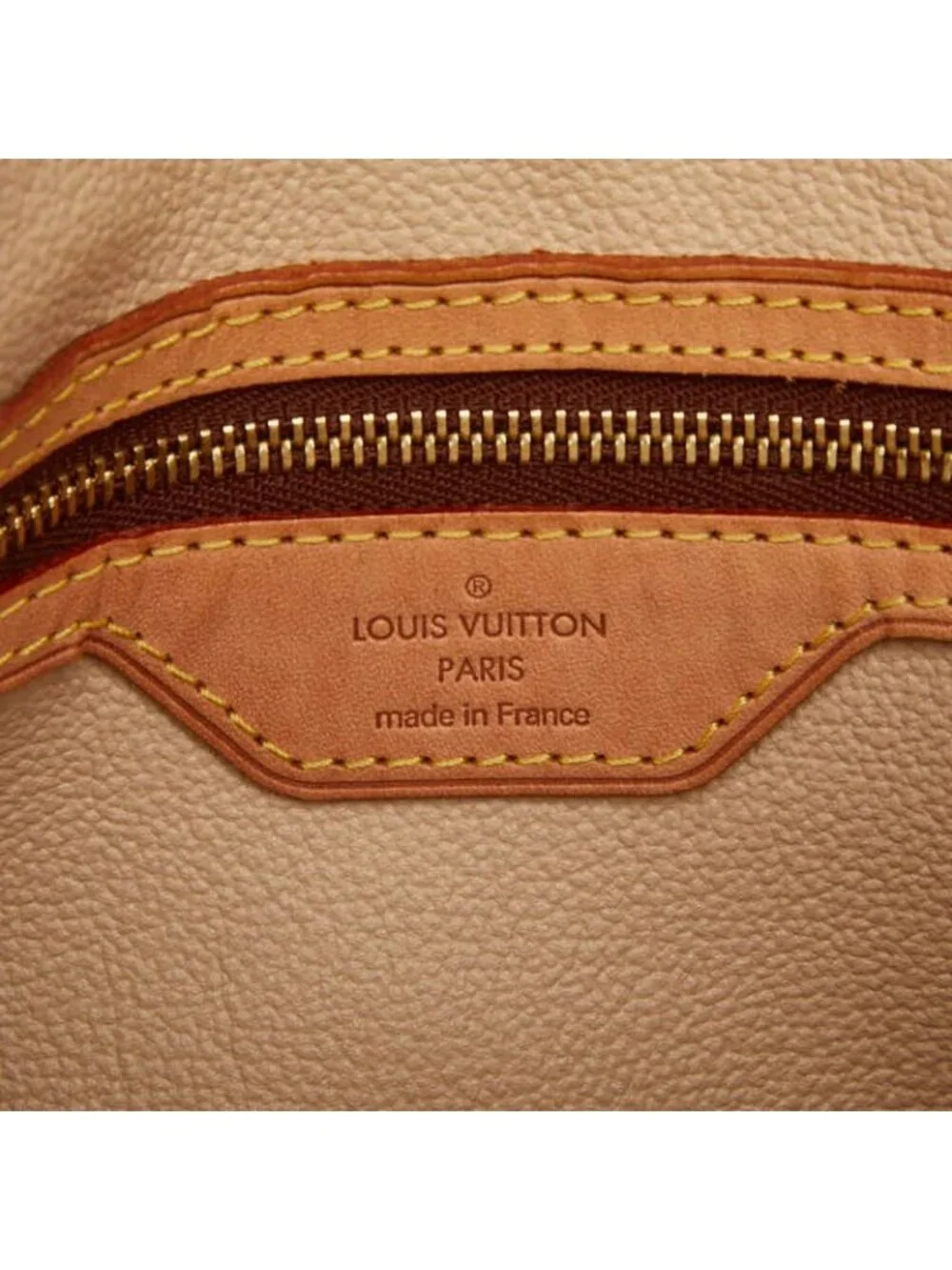 Louis Vuitton Monogram Bucket PM Shoulder Bag Brown Leather